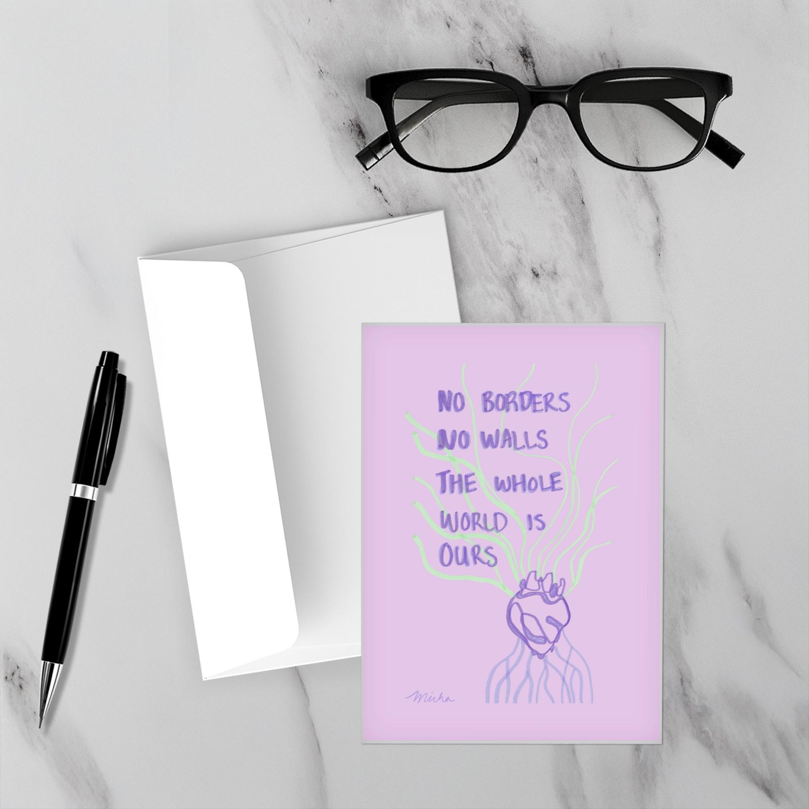No Borders (Pink) (Copy) - Image 1