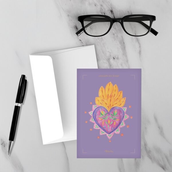 Corazón En Fuego (Purple) - Image 1